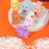 6pcs/set PVC Easter Bunny Fidget Decorated Rabbit Slow Rebound Toy Rabbit Squeeze Toys  Adult