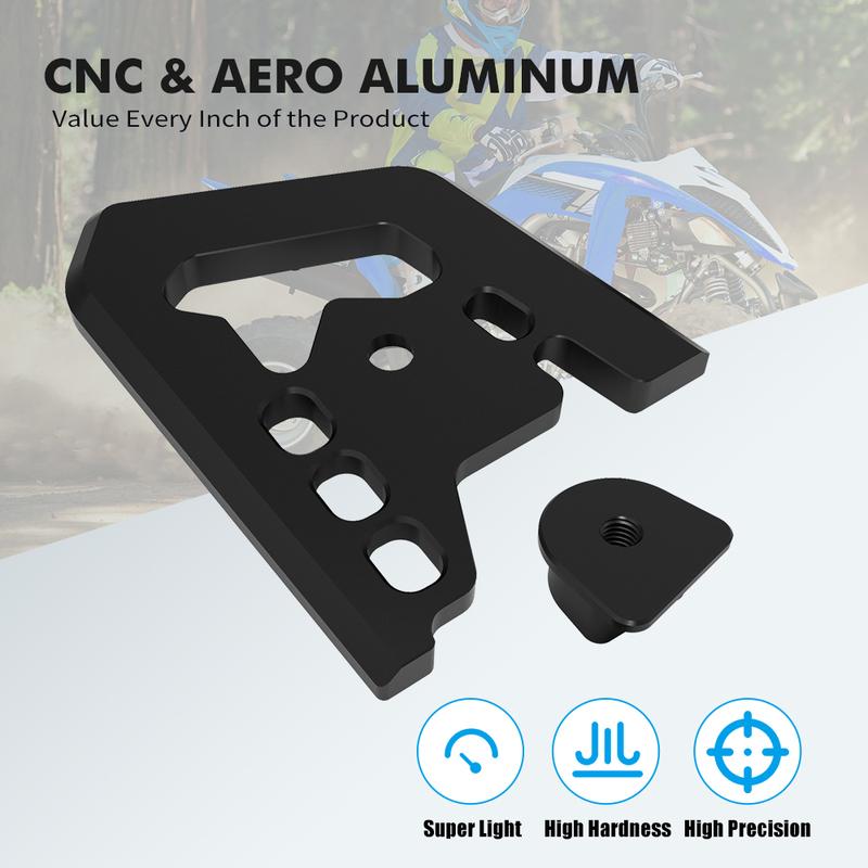 For Yamaha Raptor 700 700R YFM700 YFM700R Brake Pedal Step Tip Plate Pad 6061T-6 Aluminum ATV Accessories