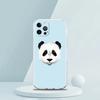 Süße Tier Panda Handyhülle für iPhone 16 15 14 13 12 Pro Max Transparent Weich für iPhone 11 Pro Max 7 8 Plus XS XR Hülle
