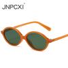  Fashion Small Oval Sunglasses Women Retro Punk Rivets Men Shades UV400