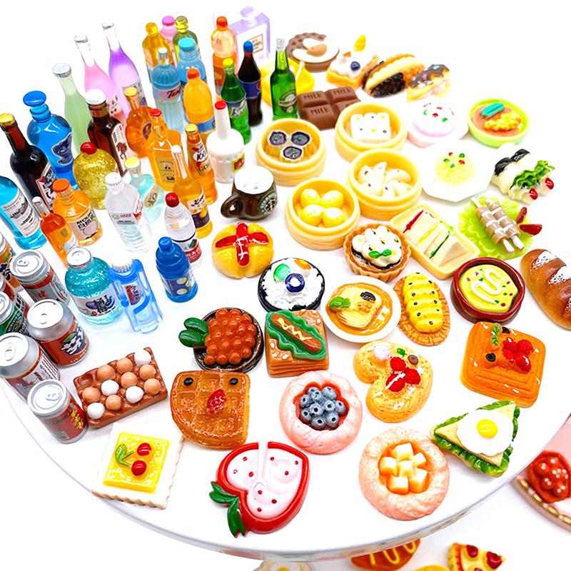 10Pcs Random Mini Independent Packaging Surprise Blind Bag Kawaii Bottle Food Model Child Birthday Party Favors Gifts