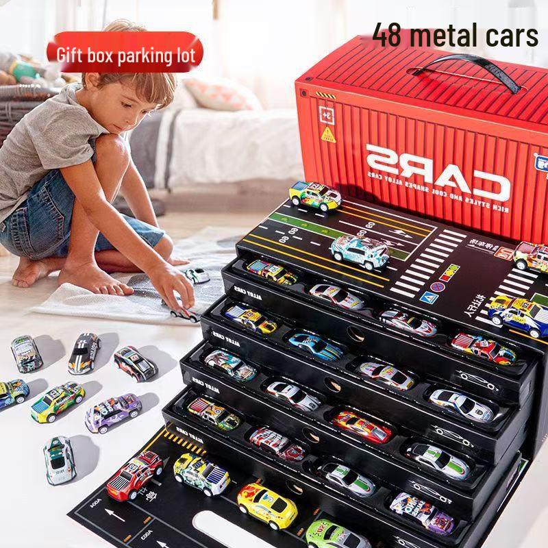 

Alloy Mini Toy Car Set for Children Aged 1-3 - Includes 6 Educational Racing Cars for Boys
