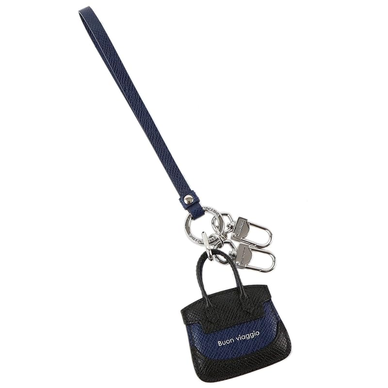 

[Pelle Morvida] key ring navy PM-BAAC013-NV