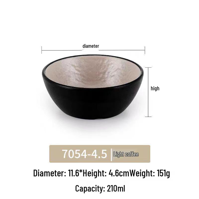 Melamine Japanese Conical Hat Bowl - Large Plastic Soup, Rice, and Noodle Bowl