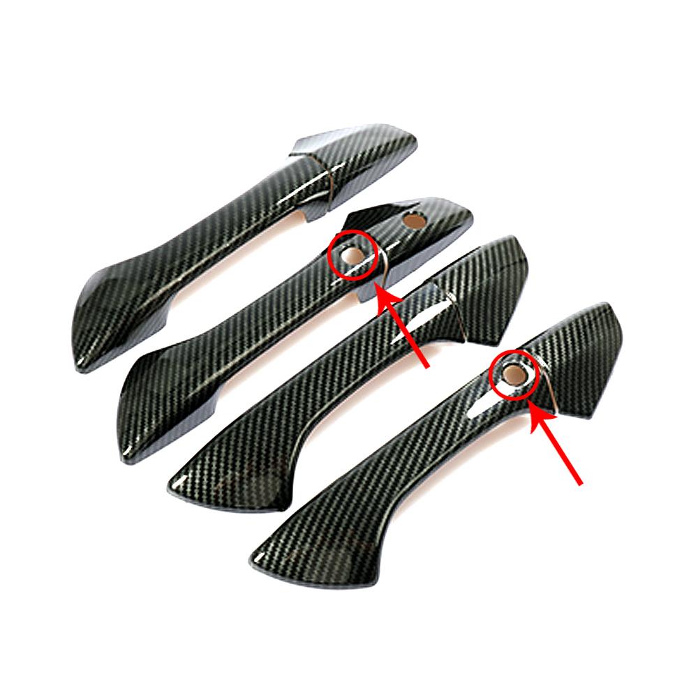 For Honda Accord 8 Gen 2008-2013 Carbon Fiber Color Modify Refit Chrome Door Handle Cover Decoration Trim Protection