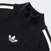 Adidas Originals Premium Knit Turtleneck Sweater With Three Stripes Women Tops Black JI7058
