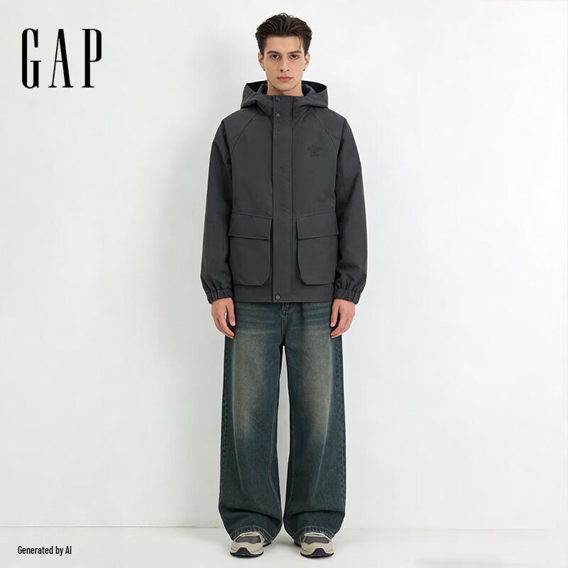 GAP Unisex Windproof Outdoor Jacket with Logo Embroidery