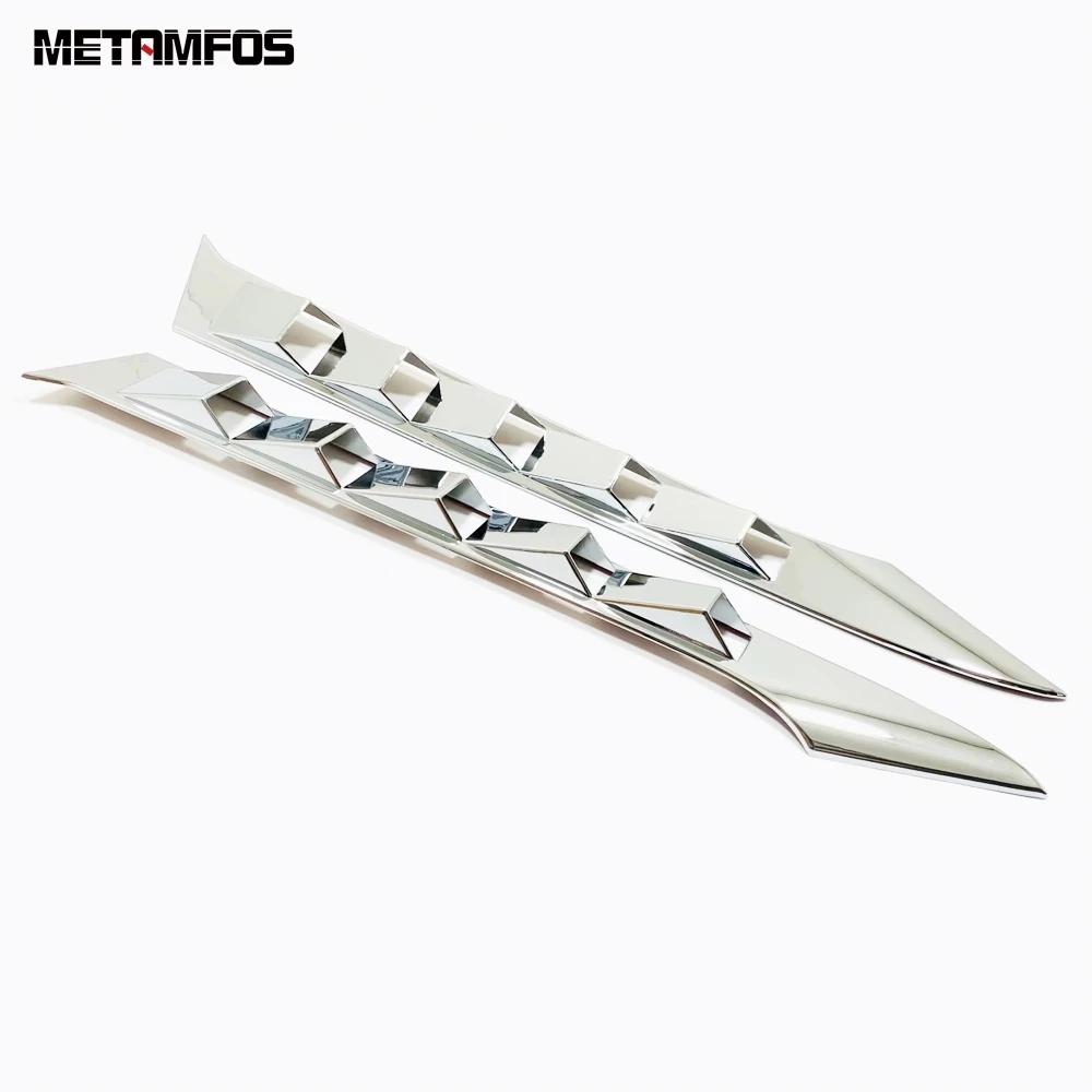 Rear Window Side Spoiler Wing Cover Trim For Nissan Sentra Bluebird Sylphy -  2024 2025 Carbon Fiber Car Accessories ABS Chrome Plastic B