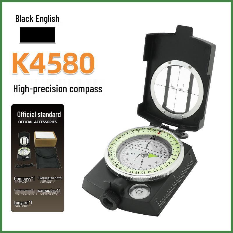 American Military Green Multifunctional Metal Compass K4580 - High Precision, Luminous, Outdoor Use