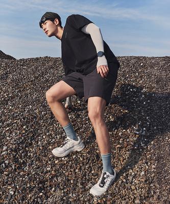 DISCOVERY EXPEDITION Men'S Prevona Airdots Hidden Pocket Shorts (Black)