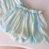 Korean Girls' Summer Outfit Set Children's Shorts and Suspender Two-piece Set Summer
