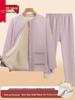 Fleece-Lined Thickened Women's Autumn & Winter Outfit Set for Middle-Aged and Elderly