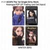 aespa 1º Álbum Single Dirty Work MD Oficial Cartão Colecionável Fotocard KPOP K-POP