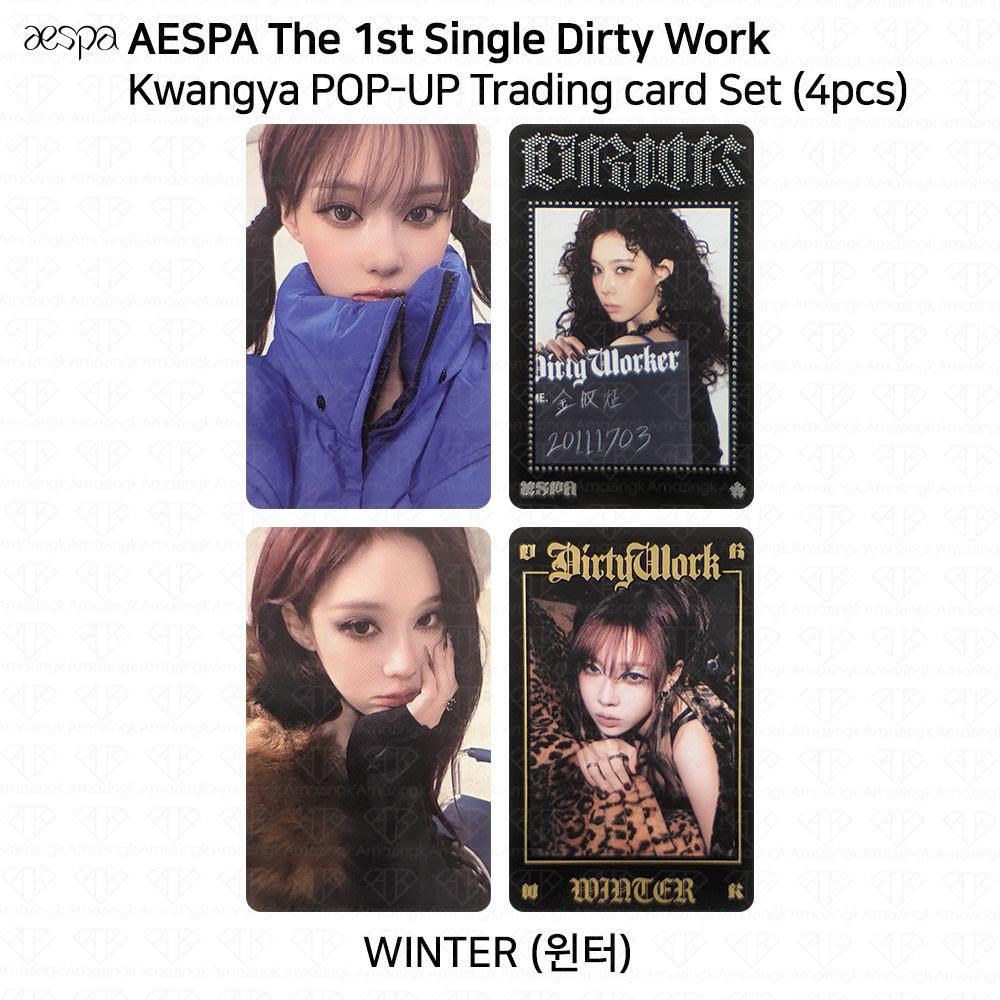 aespa 1º Álbum Single Dirty Work MD Oficial Cartão Colecionável Fotocard KPOP K-POP