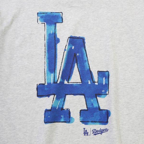 New Era Mlb La Dodgers Drawing T shirT heaTher Gray 15147543