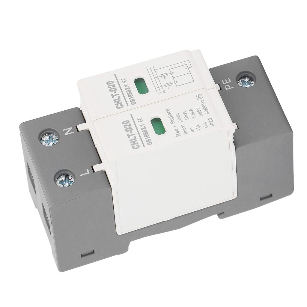 Surge Protective Device 2P 10KA to 20KA House Surge Protector Arrester Device AC 385V