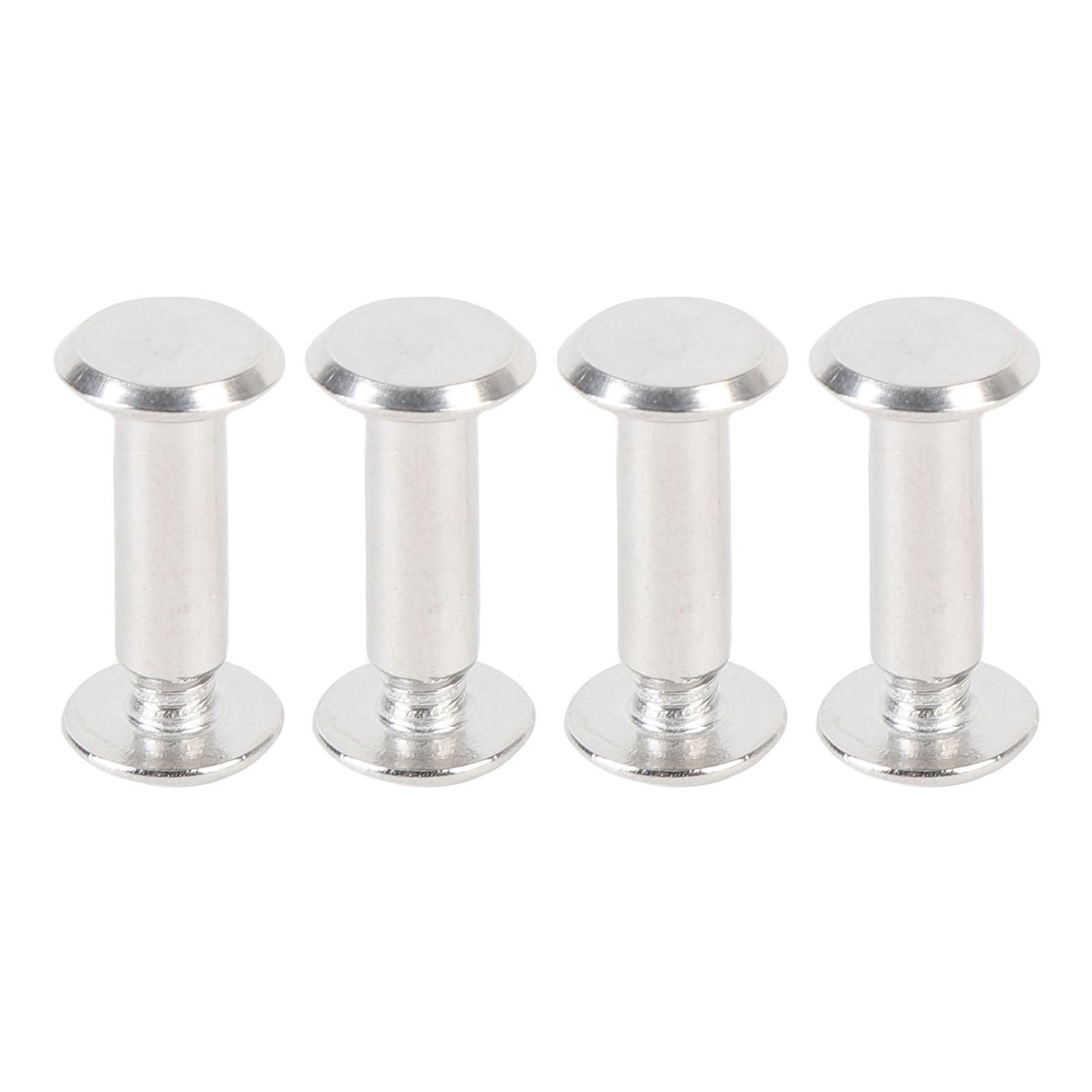 

50 комплектов заклепок M4 5x14x9,5 мм из нержавеющей стали с плоской круглой головкой, заклепки и винты для кожи