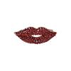 Sexy Red Lips Brooch, Fashionable and Shiny, Classic Clothing Accessories, Drooping Heart-shaped Brooch