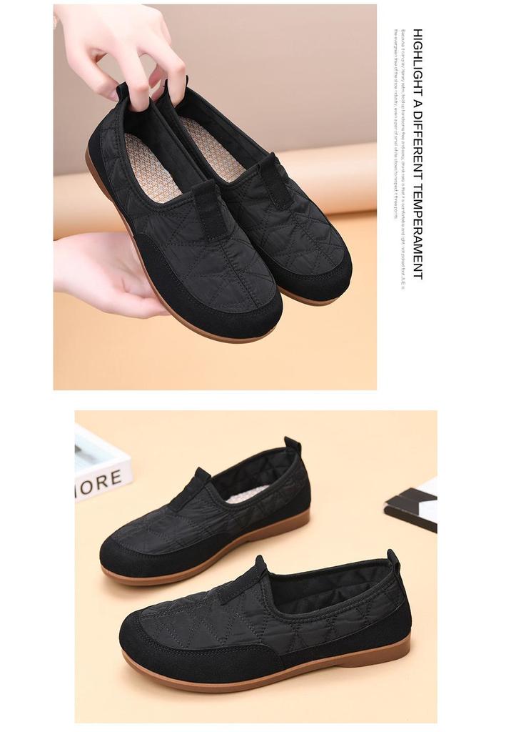Women's Retro Slip-On Loafers - 2025 Spring/Autumn Collection: Soft Sole, Casual, and Comfortable Mom Shoes.