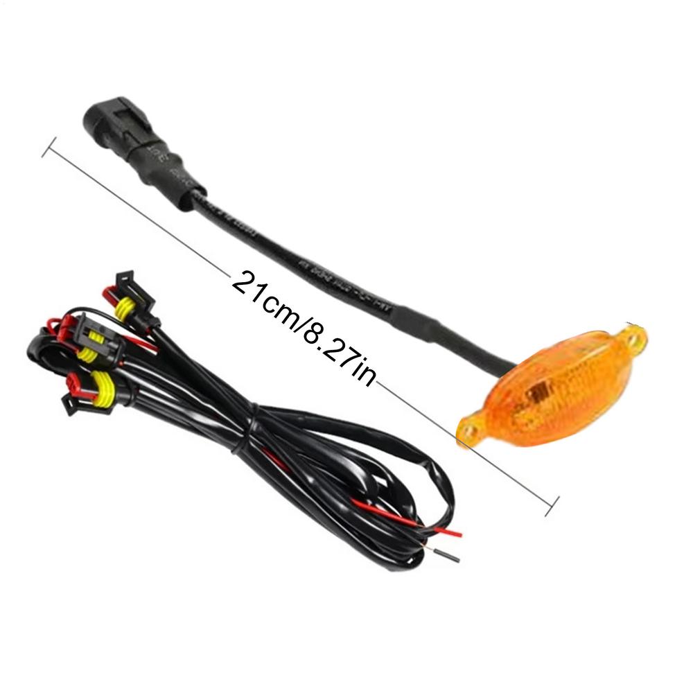 Car Grille Light Yellow Daytime Running Lamp High Brightness LED Grille Lights Waterproof Width Indicator Light Modification 1