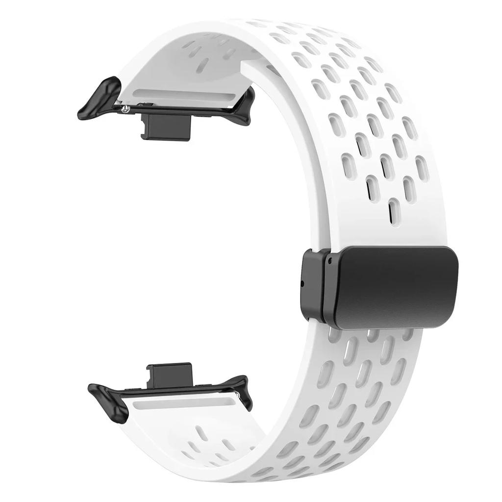Silikonarmband für Redmi Watch 5 4 Magnetverschluss Sportarmband für Mi Band 9pro 8pro Correa Atmungsaktives Armband Zubehör
