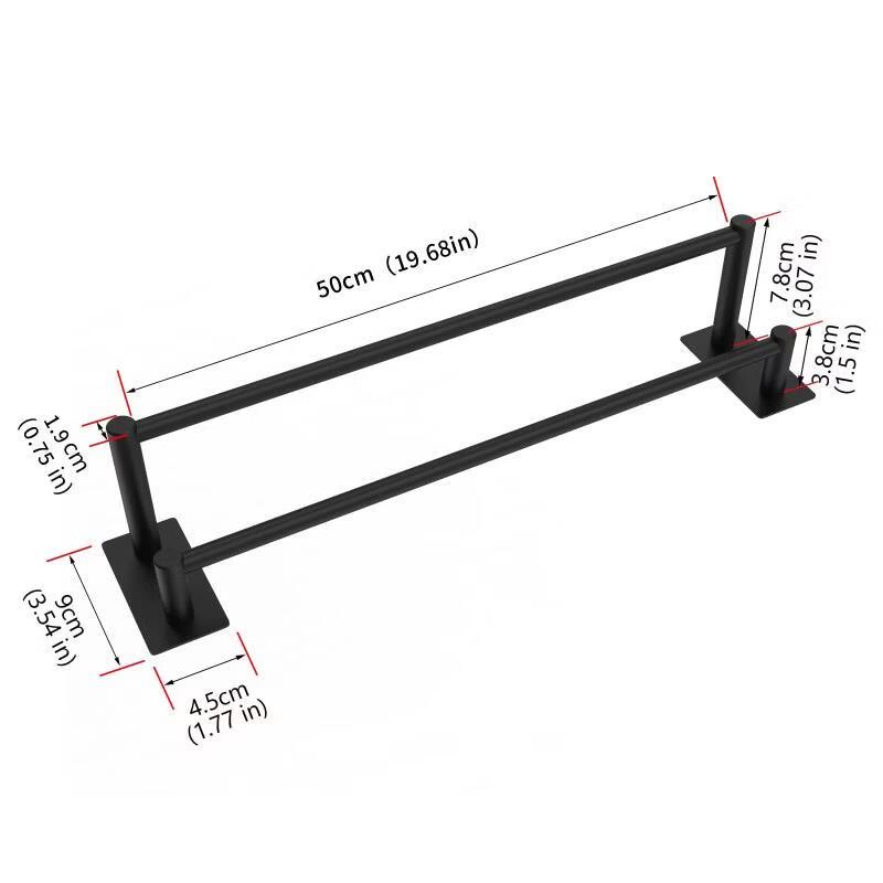 

cmaos Stainless Steel Double Towel Bar