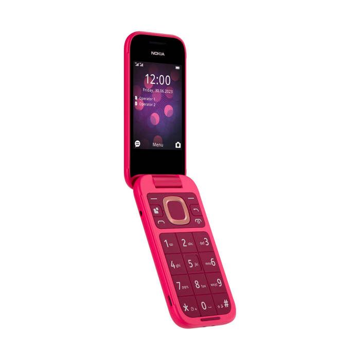 Téléphone Mobile - NOKIA - 2660 Flip - 4G - Dual Sim - Écran 2,8 Po - Rose