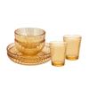 VISIONS Amber Glass Dinnerware Set - 6 Piece