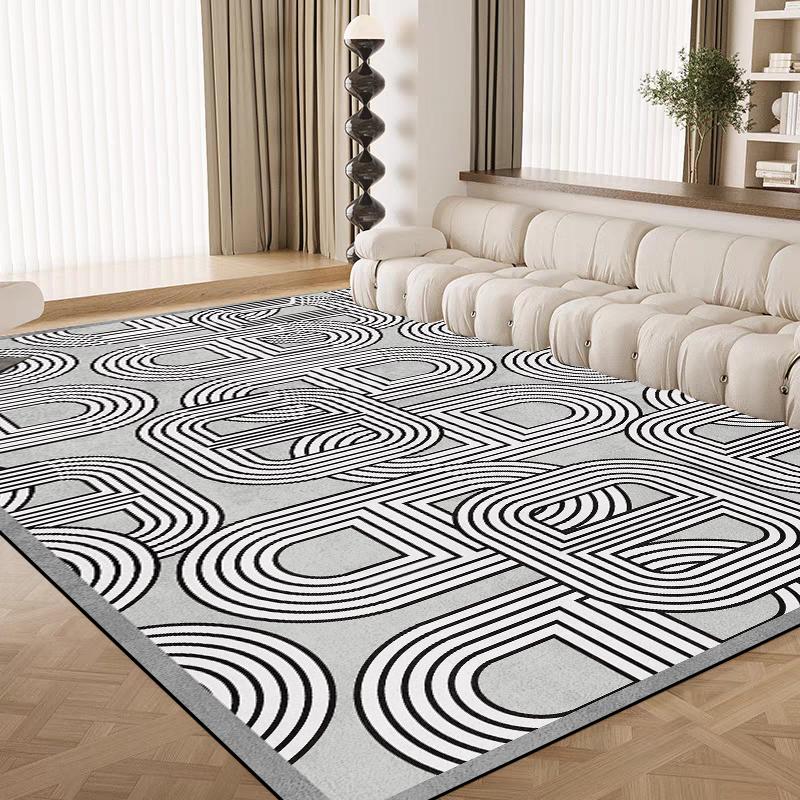 Modern Abstract Beige Gray Carpet for Living Room Large Area Luxury Rug Non-slip Bedroom Decorate Rugs Washable Coffee Table Mat
