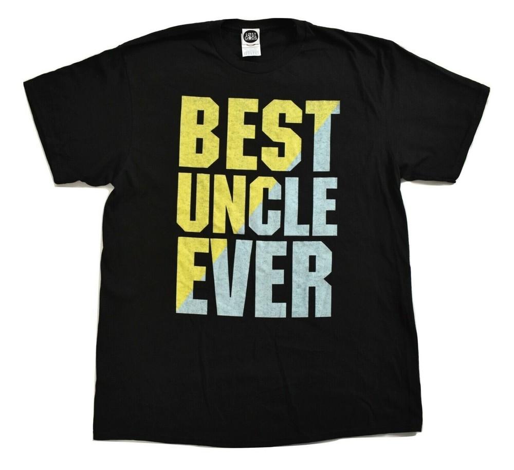 

Lost Gods Mens Best Uncle Ever Funny Black Shirt New 4XL