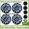 4PCS Hubcaps For Tesla Model Y Juniper 2025 19 Inch Performance Replacement Wheel Cover Automobile Hub Cap Full Rim Accessories
