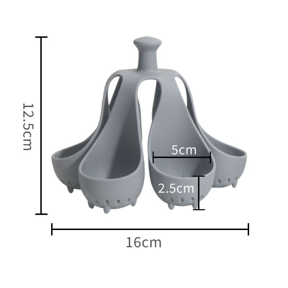 6 Hole Egg Cooker Silicone Cooking Egg Storage Rack Kitchen Gadget Boiled Egg Holder  Home
