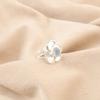 Round Milky Opal Stone 925 Sterling Silver Wedding Eternity Engagement Gift Ring RR-51-14