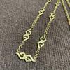 Used Givenchy G Logo Motif Long Necklace Vintage