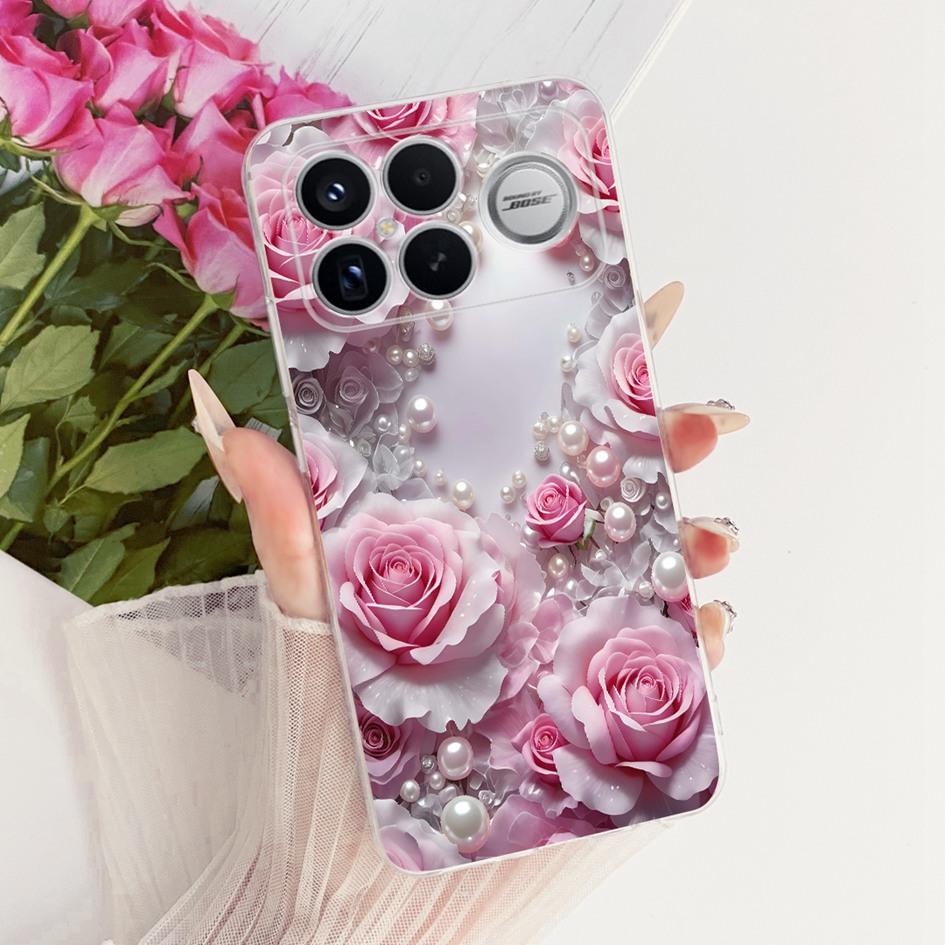 For Xiaomi POCO F8 Ultra Case Luxury Dragon Cartoon Transparent TPU Protection Cover For Poco F8 Pro Ultra PocoF8 Pro Soft Funda