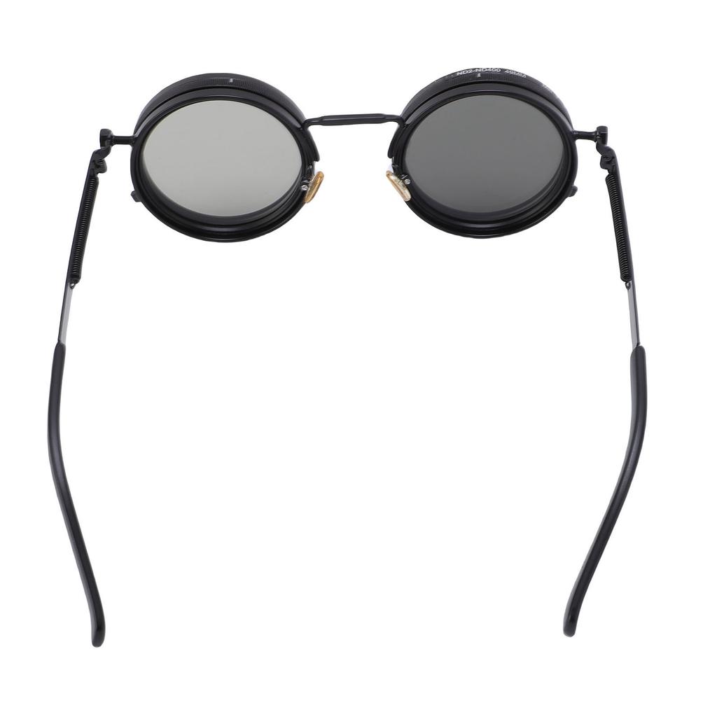Adjustable Tint Sunglasses 9 Gears ND2 400 Filter 49MM Round Polarized Fishing Sunglasses for Outdoor Exploration