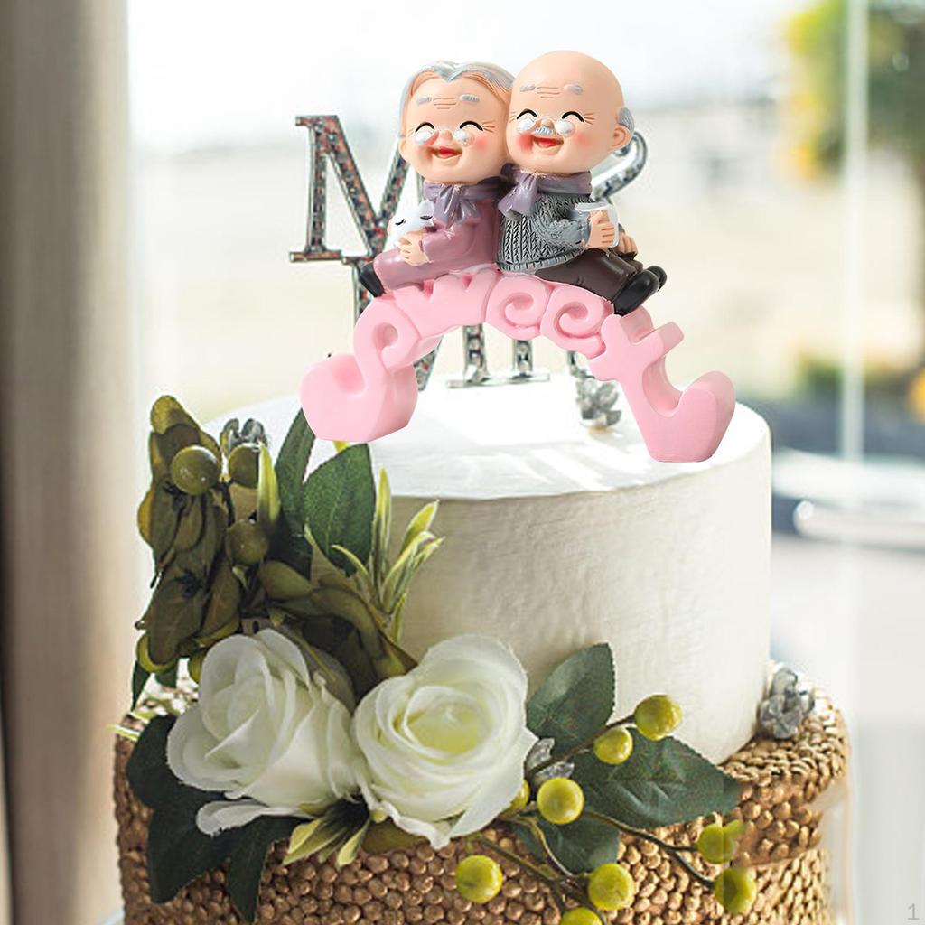 Couple Statues Present Scene Layout Props Figurines for Coffee Table Bedroom Valentine'S Day