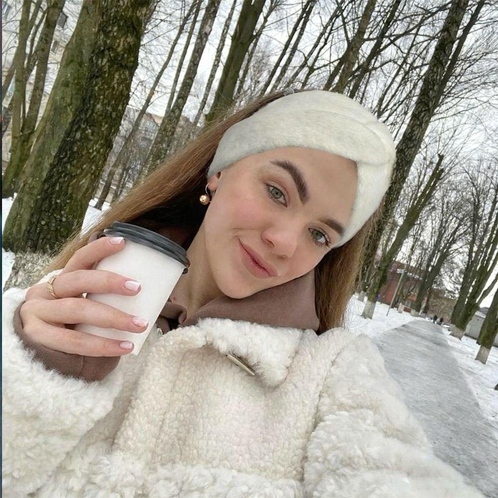 New Elastic Winter Headband Knot Cross Woolen Knitting Headwrap Non Slip Warm Hair Band Hair Accessories