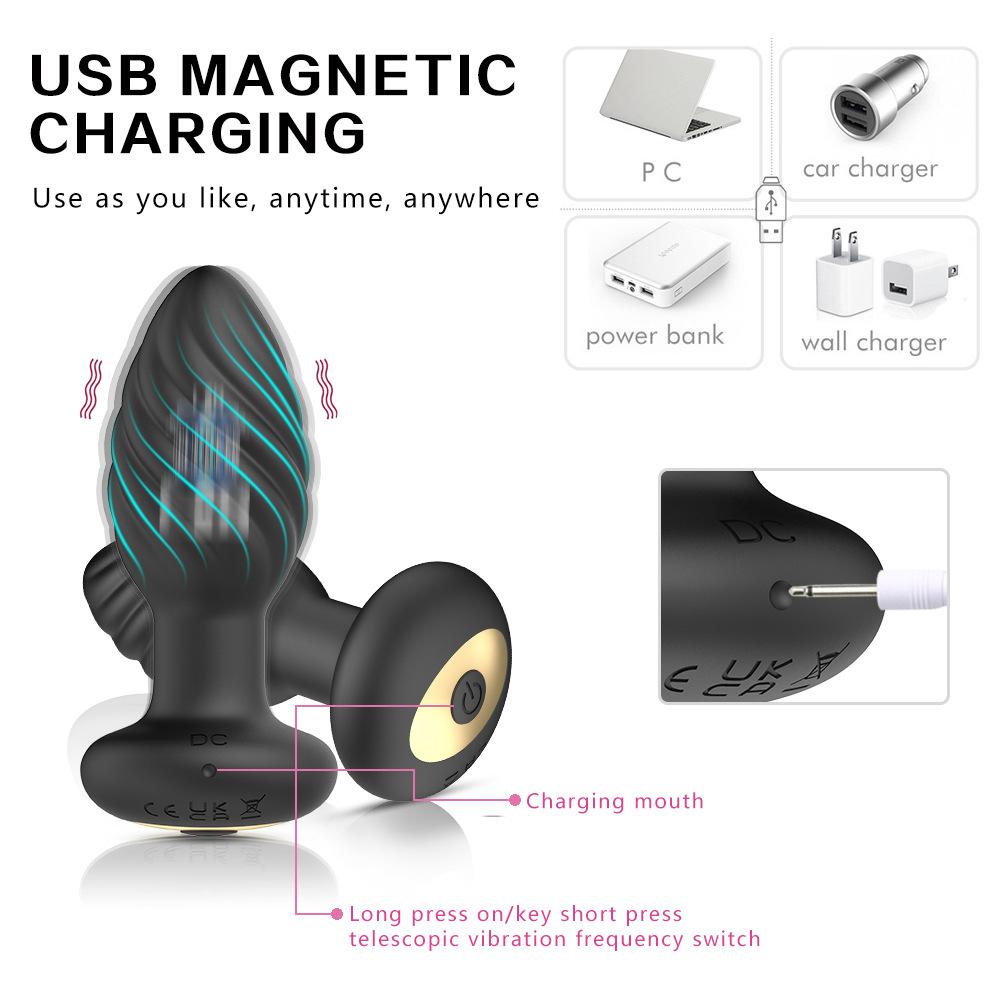 APP Vibrating Anal Plug Butt Plug for Men Anal Vibrator Prostate Massager Bluetooth Male Masturbator for Gay Sex Toy for Adults