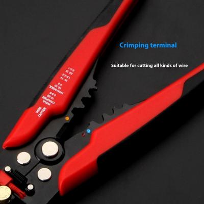Multi Functional Wire Stripper Tool For Electrical Work With Crimping Cutting And Accuracy Stripping Ergonomic Grip