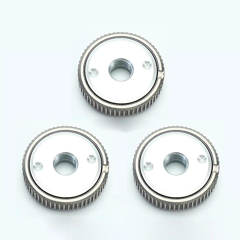 1/2/3Pcs Portable M14 Self-Locking Quick Clamp Quick Release Nut Screw For Angle Grinder Locking Plate Chuck Clamping Nut