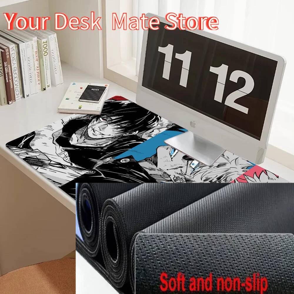 Anime Jujutsu Kaisen Mouse Pad XXL Gaming Accessories Office Gamer Keyboard Desk Mat Non-Slip Laptop Satoru Gojo Mousepad