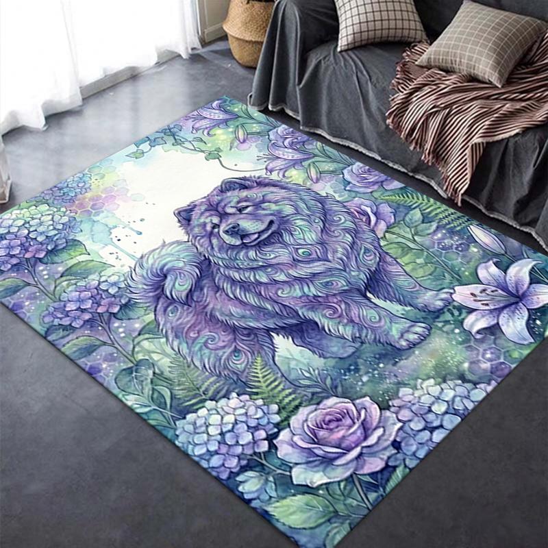 2025 New Watercolor Animals Carpet Rug for Living Room Bedroom Home Sofa Decoration,Kids Play Non-slip Floor Mat153