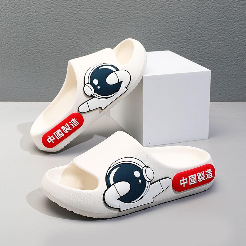 And Cute Versatile Boys Summer Slippers Cartoon Pattern Breathable Footwear Eva