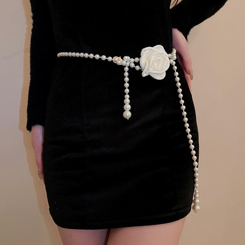 Vintage French Pearl Sweater Necklace: Elegant, Extra-Long Design for Versatile Fashion