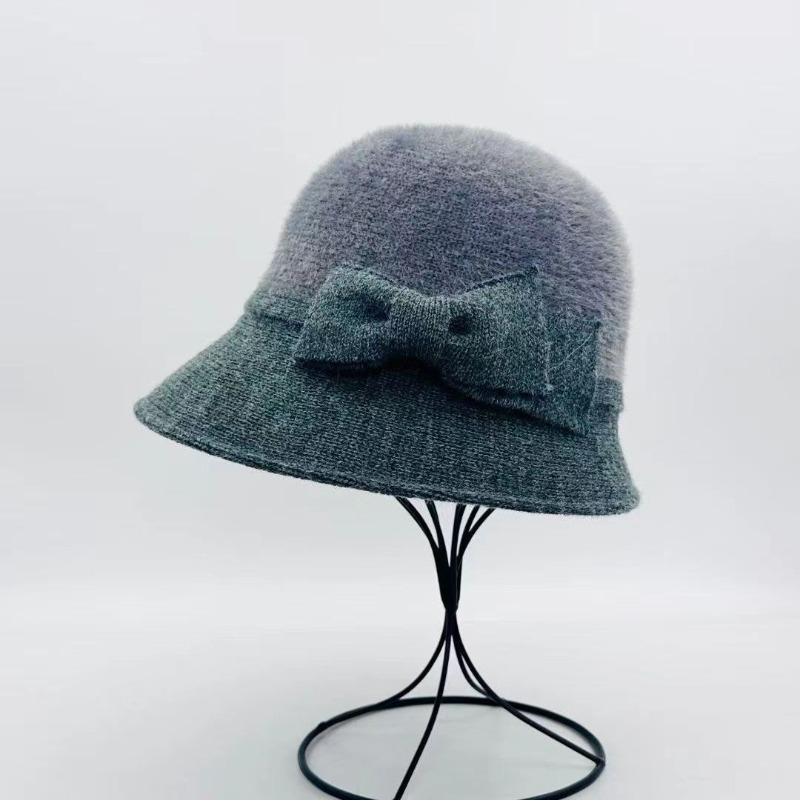 Hat female winter autumn winter new plush warm middle aged fisherman hat fashion versatile mother hat