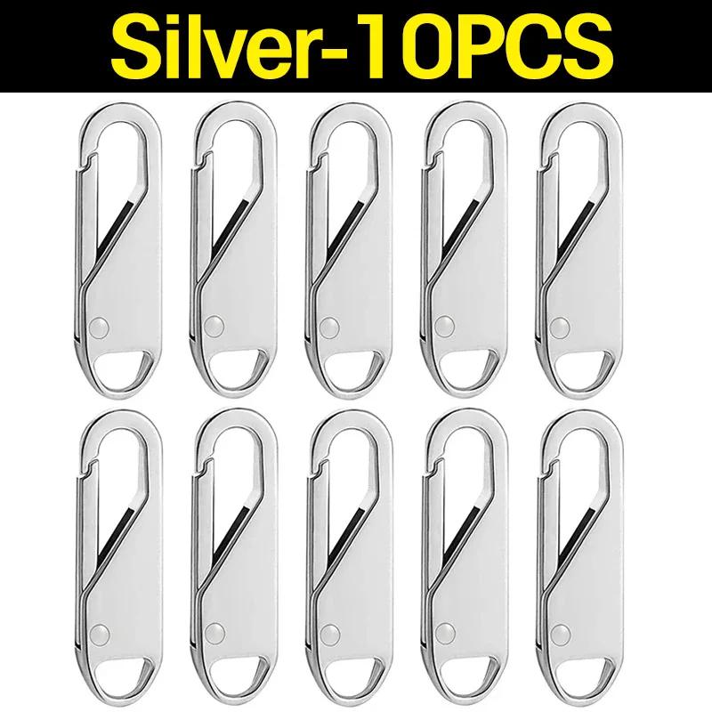 Universal Zipper Puller Replacement Instant Repair Zipper Head Kit Travel Bag Suitcase Wallet DIY Sewing Metal Zipper Sliders