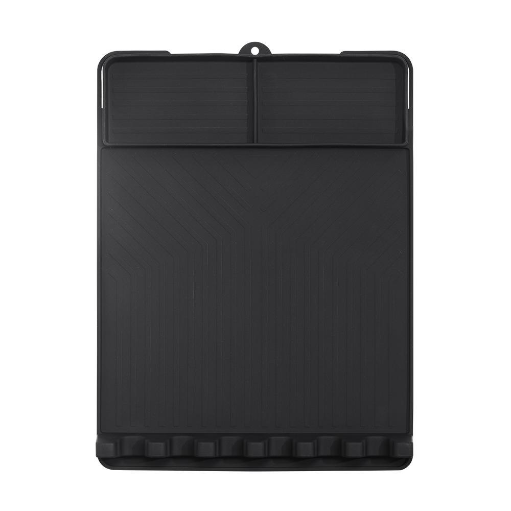 Textured Grill Mat Silicone Grill Buddy Mat Durable Mat Grill Tool Tray Countertop Protection чёрный