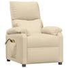 Exclusive House - Cream Fabric Electric Massage Armchair