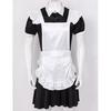 Men Sissy Maid Cosplay Costume Outfit Dress with Apron and Headband